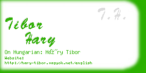 tibor hary business card